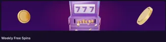 SpinBet Weekly Free Spins – win with 777 slots and golden rewards Purple slot machine with 777 symbols and gold coins – Weekly Free Spins promotion